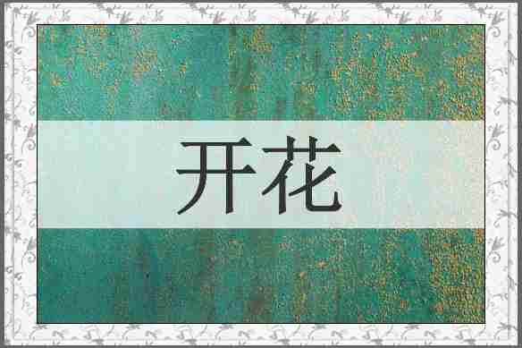 开花