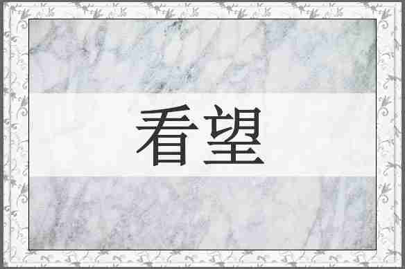 看望