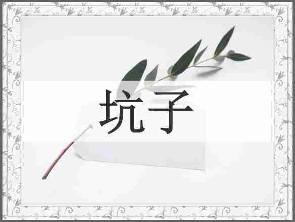 坑子