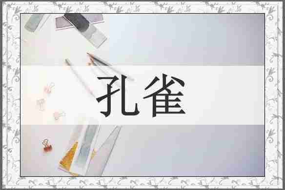 孔雀