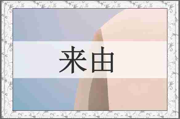 来由
