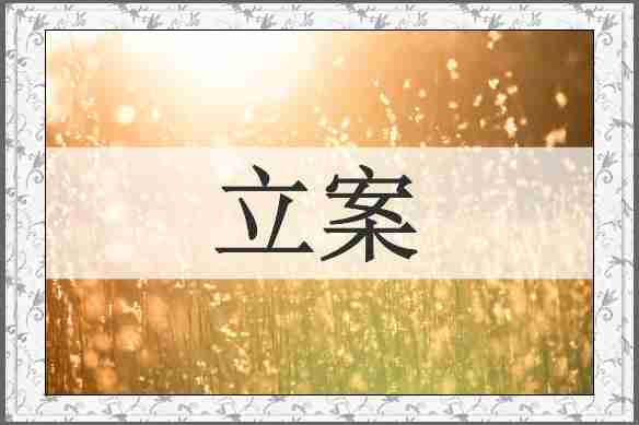 立案
