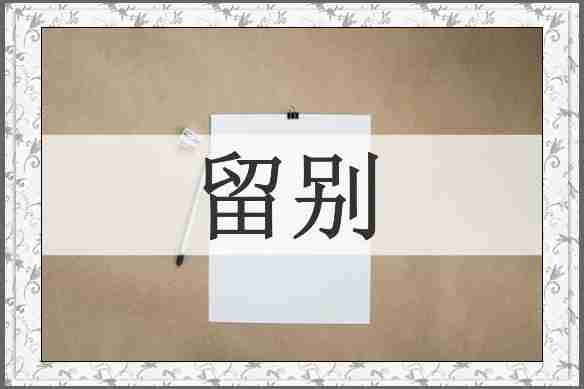 留别