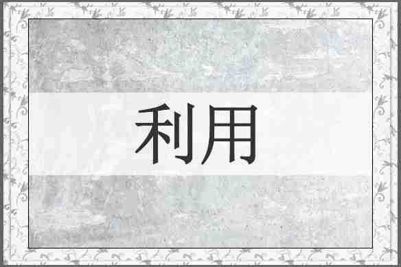 利用