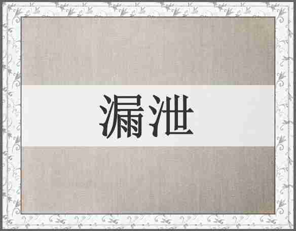 漏泄