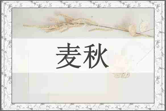 麦秋