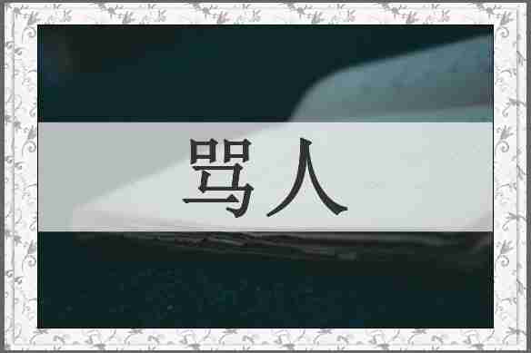 骂人