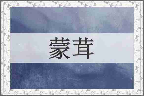 蒙茸
