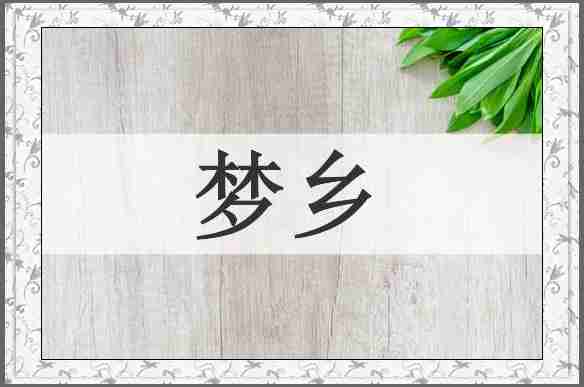 梦乡