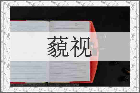 藐视