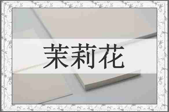 茉莉花