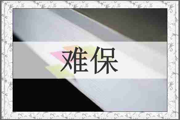 难保