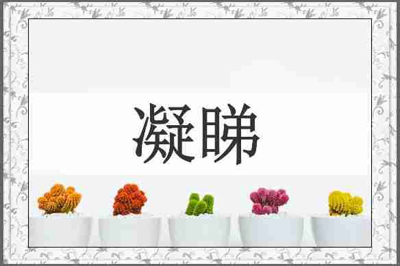凝睇