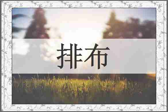 排布