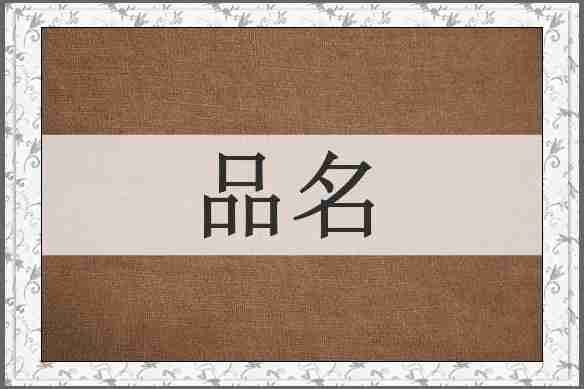 品名
