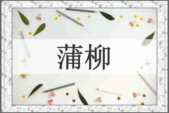 蒲柳