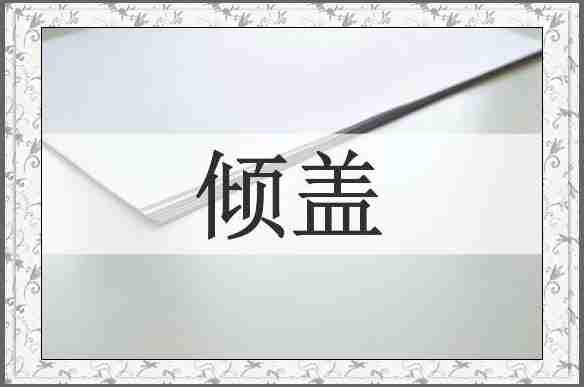 倾盖