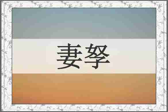 妻孥