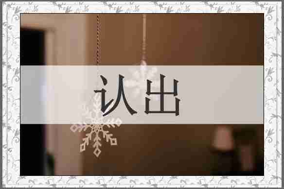 认出