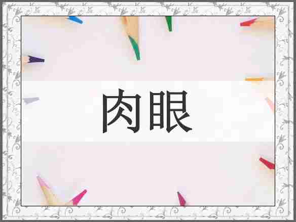 肉眼