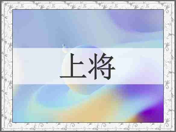上将