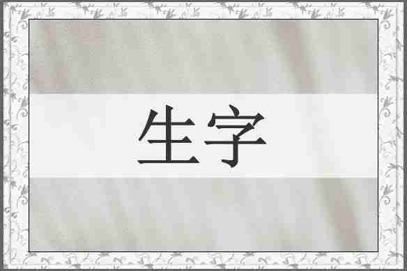 生字