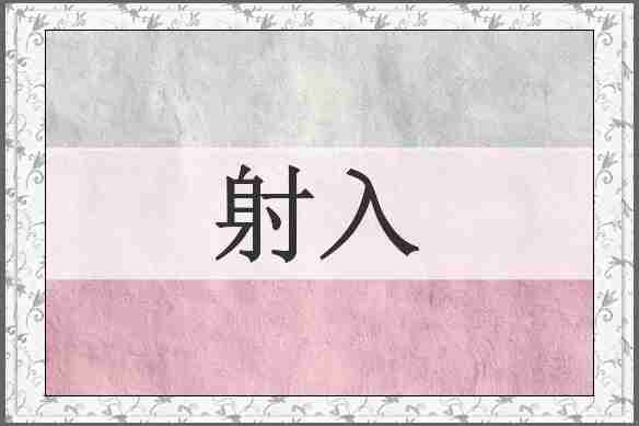 射入