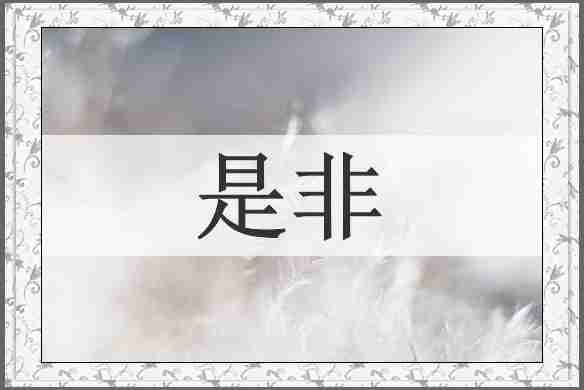 是非