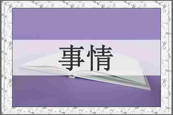 事情