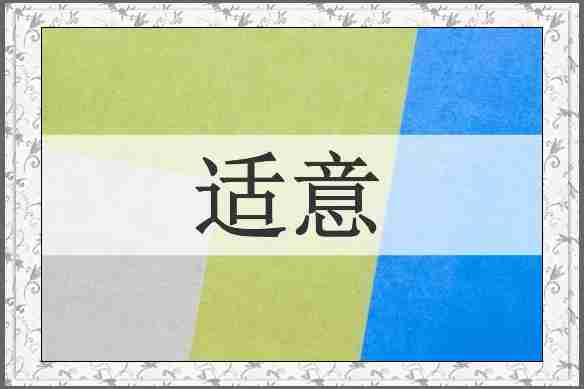 适意