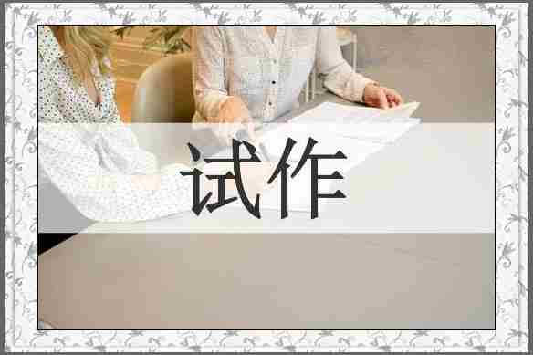 试作