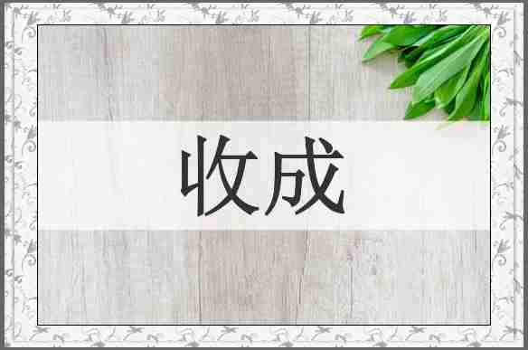 收成