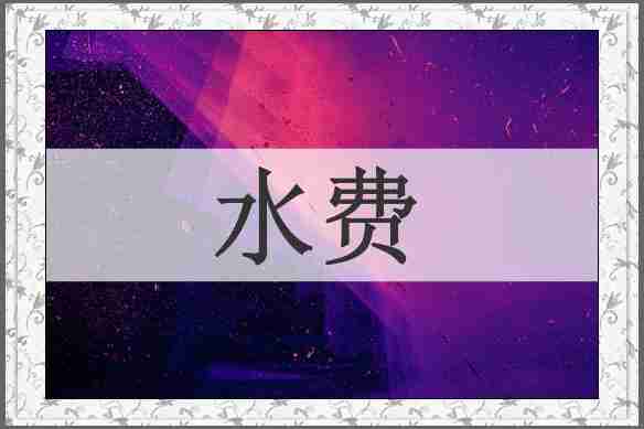 水费