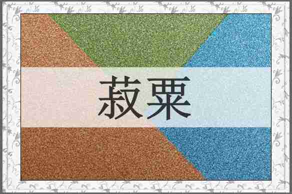 菽粟