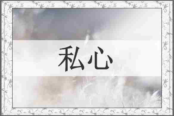 私心