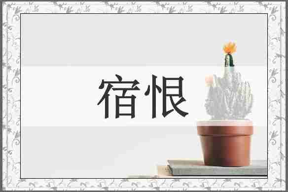 宿恨