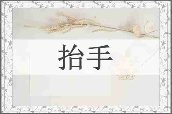 抬手