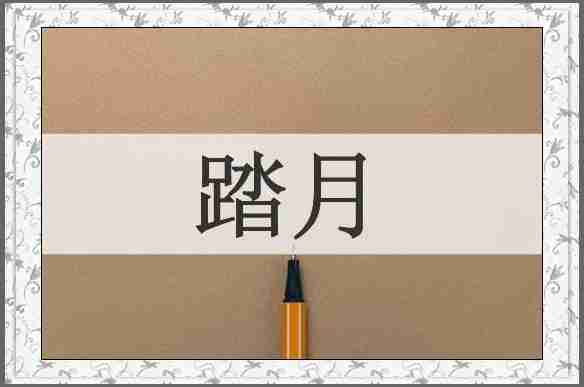 踏月