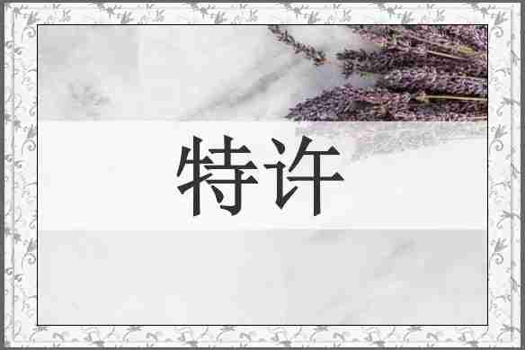 特许