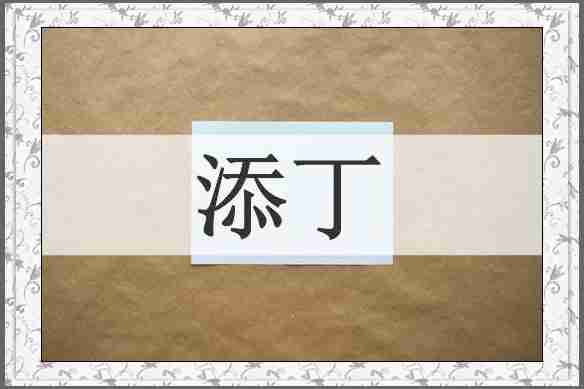 添丁