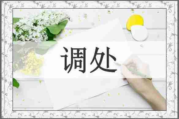 调处