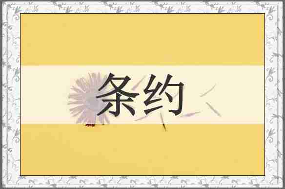 条约