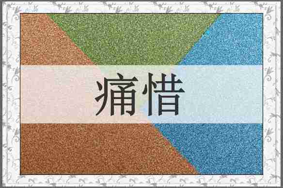痛惜