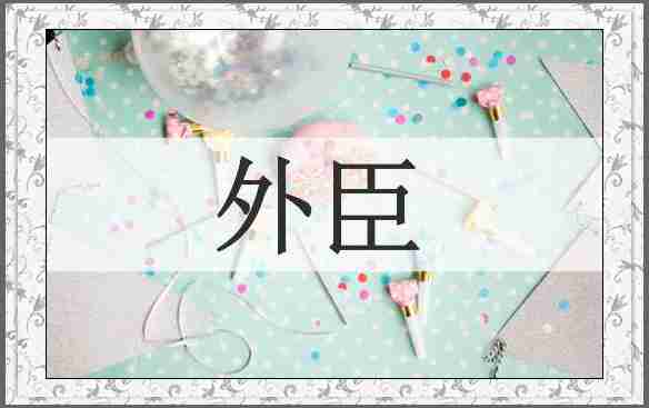 外臣