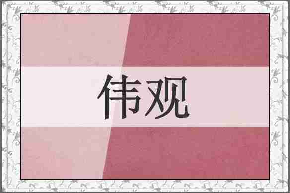 伟观