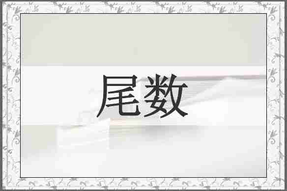 尾数