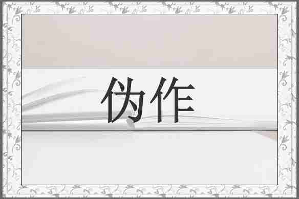 伪作