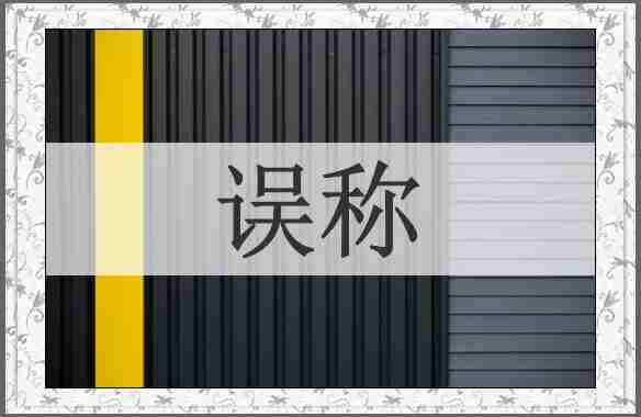误称