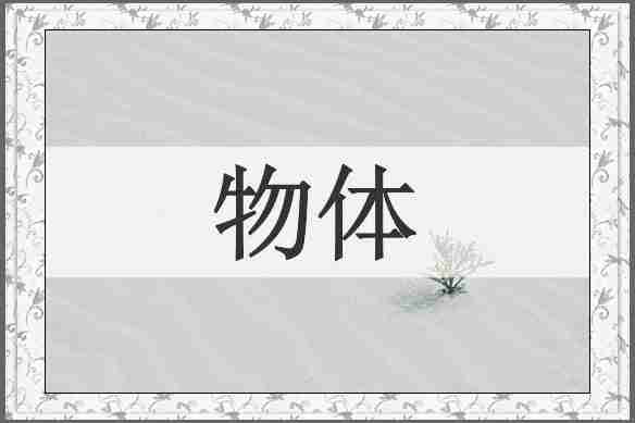 物体