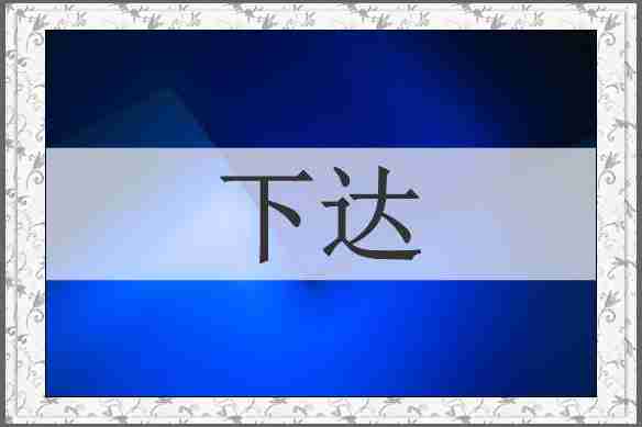 下达